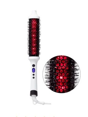 White Round Infrared Thermal Styling Brush